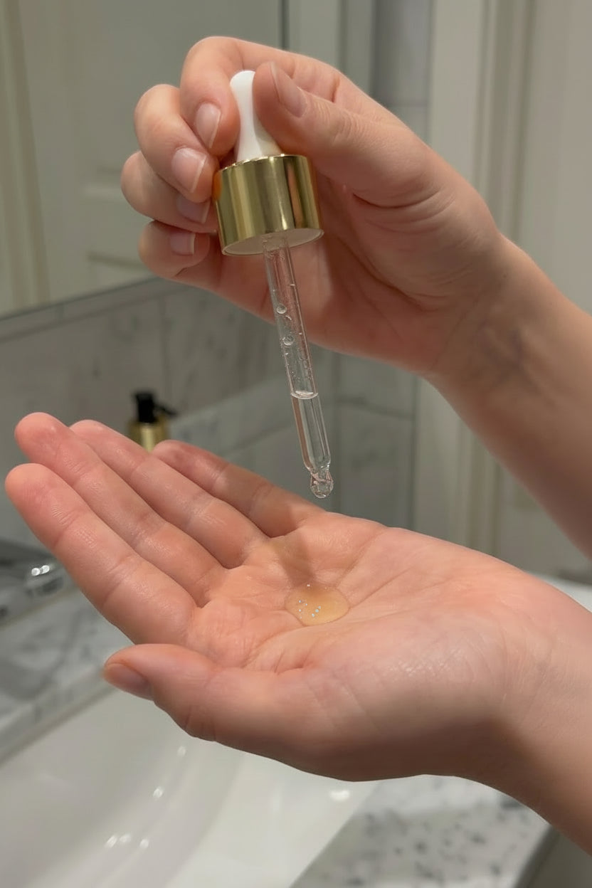 Vegansk Post-Schampo Hårolja – låser in fukt och stärker håret