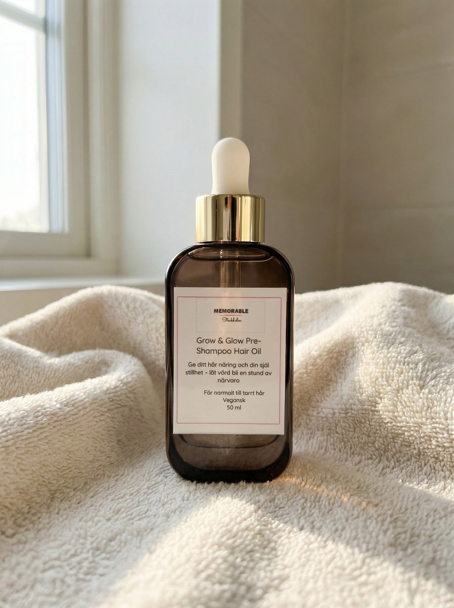 Vegansk Pre-Schampo Hårolja- Stärker, Stimulerar & Ger Glans