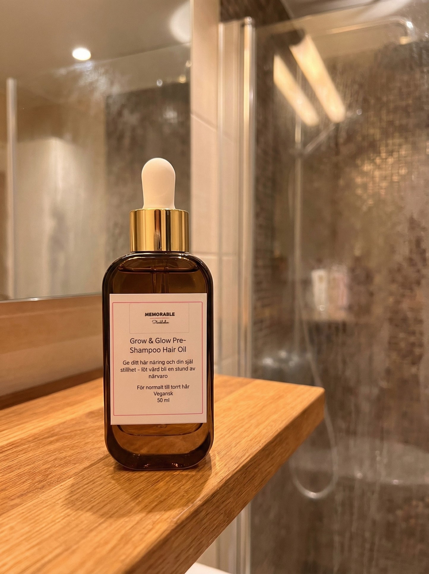 Vegansk Pre-Schampo Hårolja- Stärker, Stimulerar & Ger Glans