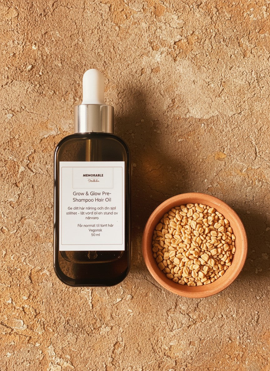 Vegansk Pre-Schampo Hårolja- Stärker, Stimulerar & Ger Glans
